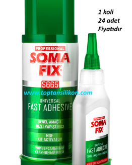 SOMAFIX HIZLI YAPIŞTIRICI S665 400ml + 100gr  Toptan