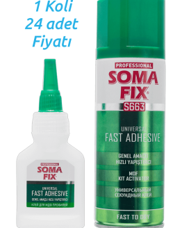 Somafix hızlı yapıştırıcı S663-200ml+50gr ( 24 adet )